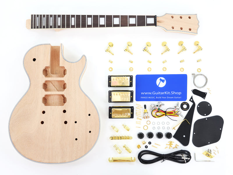 Black Beauty LP DIY Electric Guitar Kit (PLP-137F, Fast Shipping, Tariff-free)