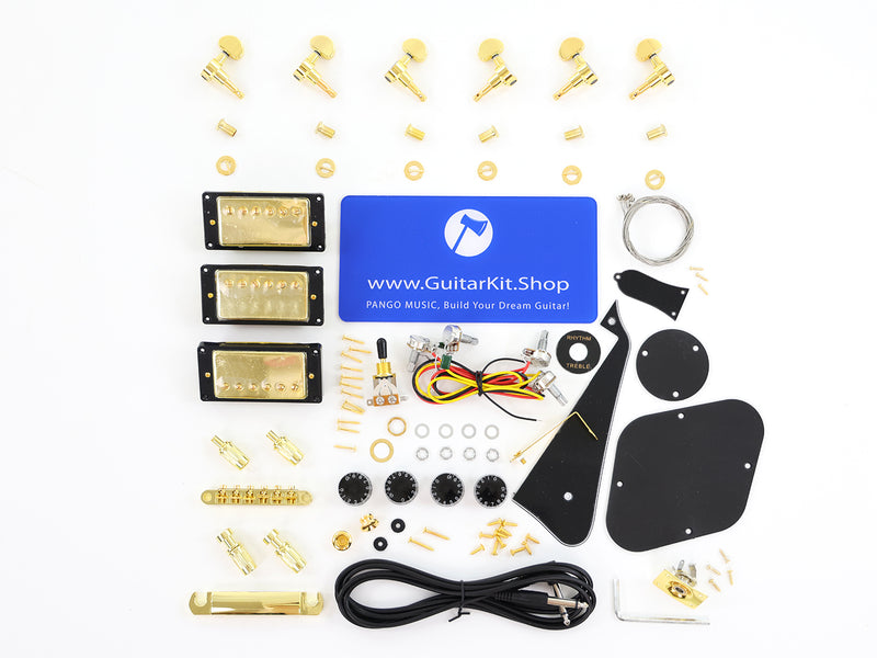 Black Beauty LP DIY Electric Guitar Kit (PLP-137F, Fast Shipping, Tariff-free)