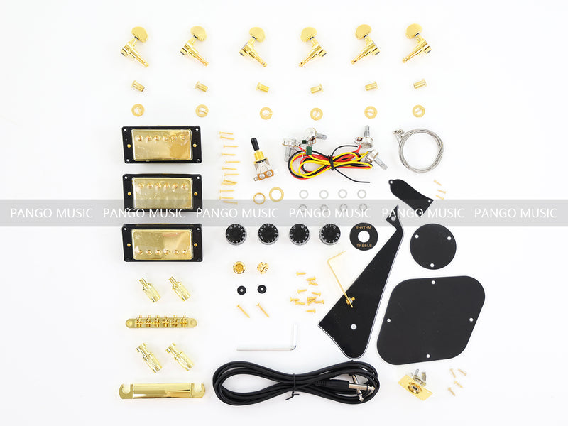 Black Beauty LP DIY Electric Guitar Kit (PLP-137F, Fast Shipping, Tariff-free)