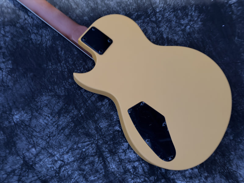 Classic LP Style Single-Cutaway Electric Guitar with Bright TV Yellow Finish (YMZ-258)