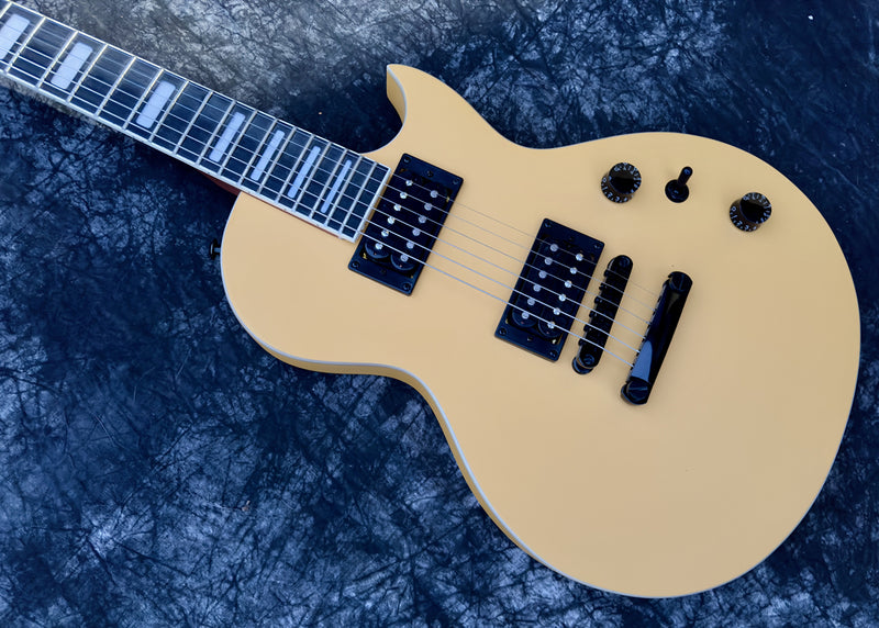 Classic LP Style Single-Cutaway Electric Guitar with Bright TV Yellow Finish (YMZ-258)