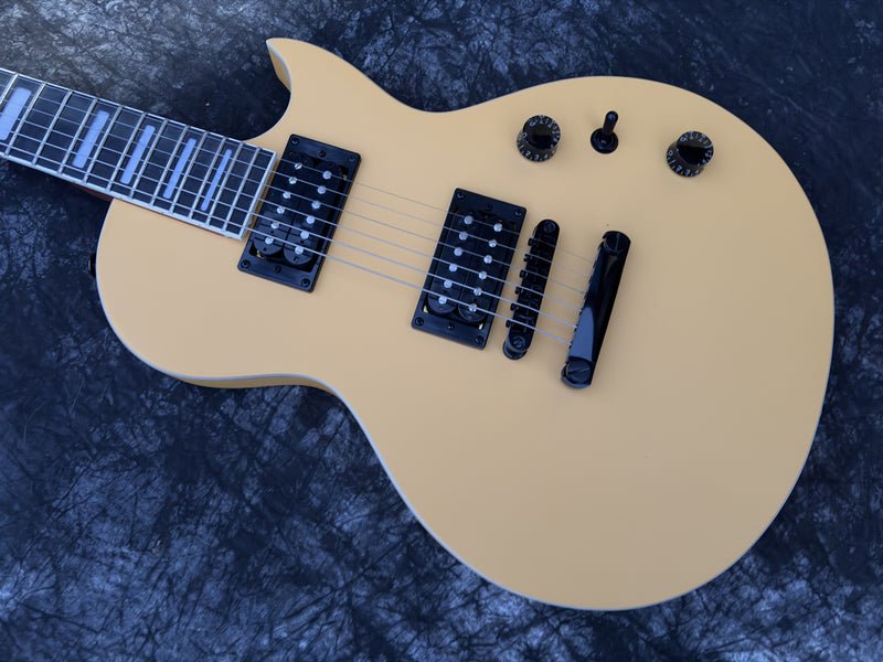 Classic LP Style Single-Cutaway Electric Guitar with Bright TV Yellow Finish (YMZ-258)