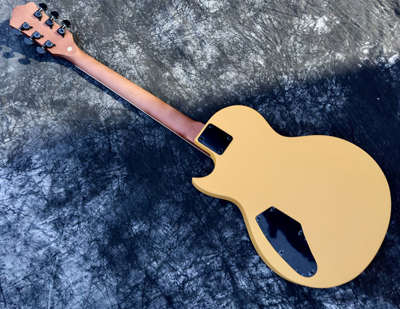 Classic LP Style Single-Cutaway Electric Guitar with Bright TV Yellow Finish (YMZ-258)