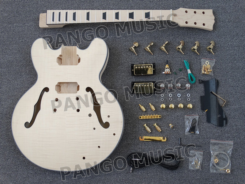 Semi Hollow Body ES-335 Style DIY Electric Guitar Kit (PES335-57F)