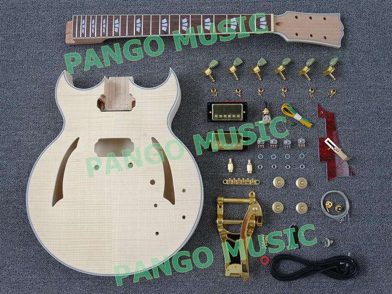 Hollow Body DIY Electric Guitar Kit (PHB-730F, Fast Shipping, Tariff-free)
