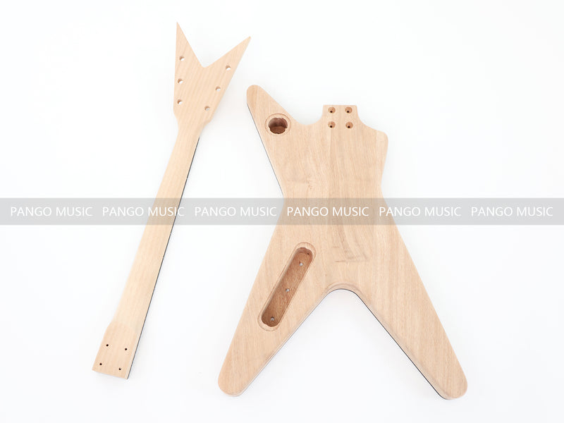 Dean Style DIY Electric Guitar Kit with Spalted Maple Top (PYX-015)