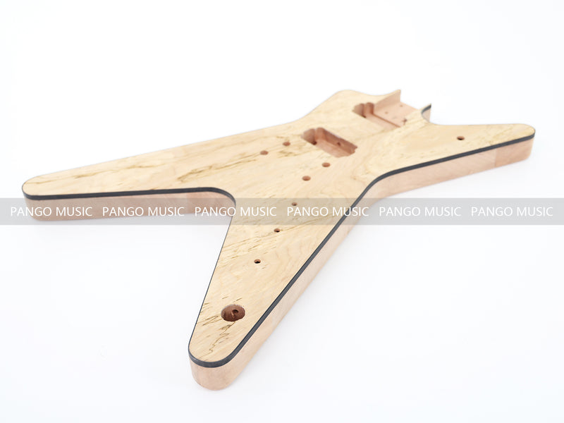 Dean Style DIY Electric Guitar Kit with Spalted Maple Top (PYX-015)