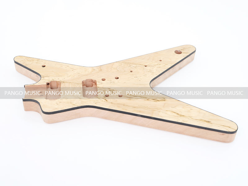 Dean Style DIY Electric Guitar Kit with Spalted Maple Top (PYX-015)