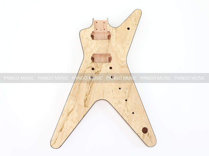 Dean Style DIY Electric Guitar Kit with Spalted Maple Top (PYX-015)