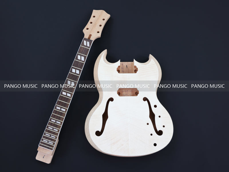 Double F Holes SG Style DIY Electric Guitar Kit (16653-F, Fast Shipping, Tariff-free)