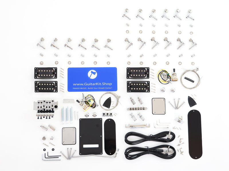 Double Neck Flying V Style Electric Guitar Kit (PYX-203X)