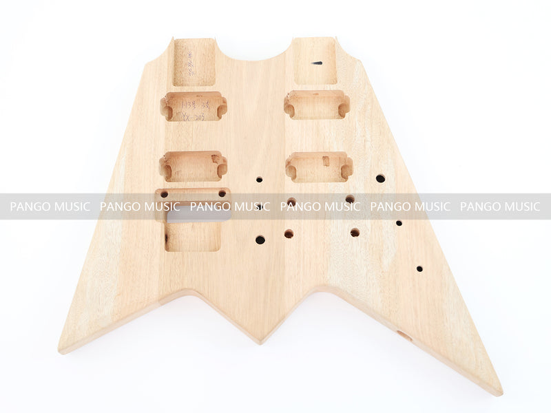 Double Neck Flying V Style Electric Guitar Kit (PYX-203X)