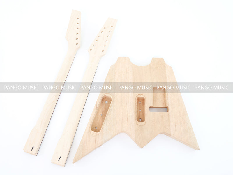 Double Neck Flying V Style Electric Guitar Kit (PYX-203X)