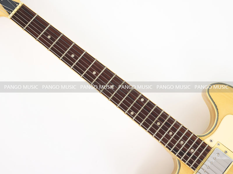 ES-335 Style Semi Hollow Wood Finish Electric Guitar (ZQN0375, Limited Edition, No Logo)