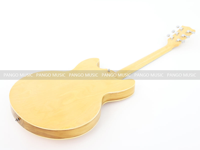 ES-335 Style Semi Hollow Wood Finish Electric Guitar (ZQN0375, Limited Edition, No Logo)