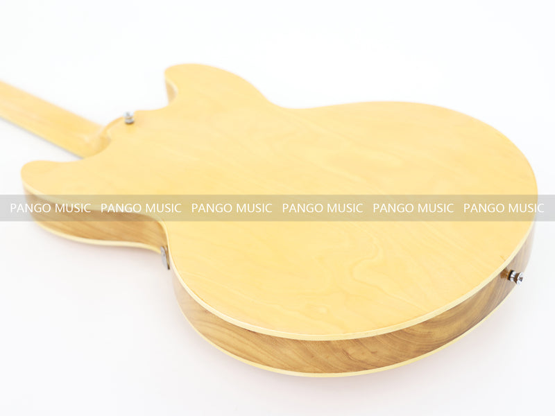 ES-335 Style Semi Hollow Wood Finish Electric Guitar (ZQN0375, Limited Edition, No Logo)