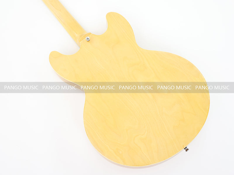ES-335 Style Semi Hollow Wood Finish Electric Guitar (ZQN0375, Limited Edition, No Logo)