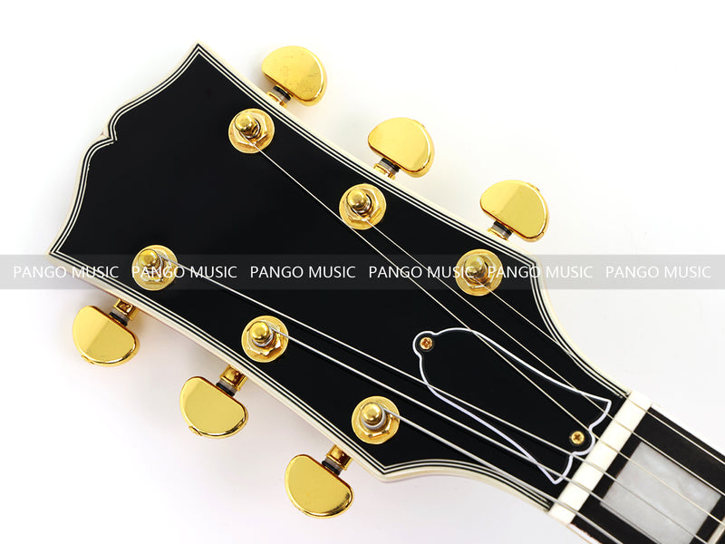 ES-355 Style Semi-Hollow Archtop Gloss Wine Red Electric Guitar (LRG-035X)