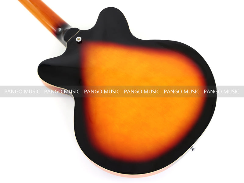 ES-Style Semi-Hollow Body Electric Guitar with Gloss Sunburst Finish (TB-3500)