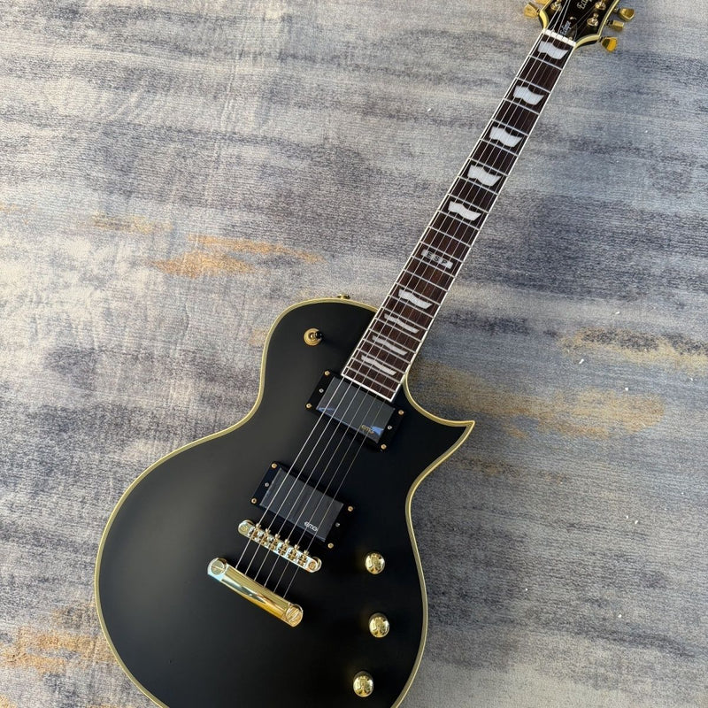 ESP-Inspired EC Style Electric Guitar with Matte Black Finish (LRG-068)