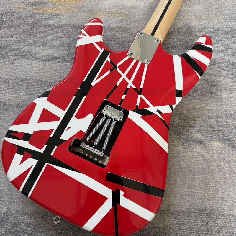 EVH Van Halen Striped Series ST Style Electric Guitar (LRG-026, No Logo)