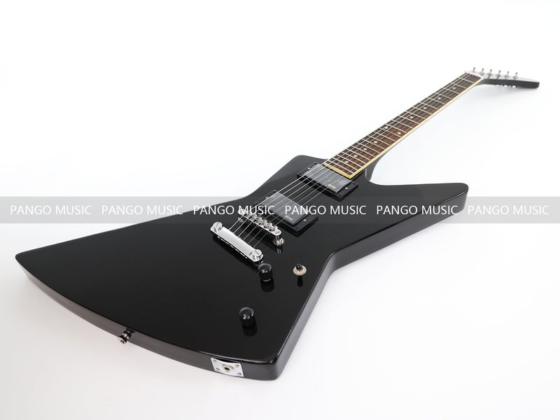 Explorer Style All Black Electric Guitar (ZQN0214)