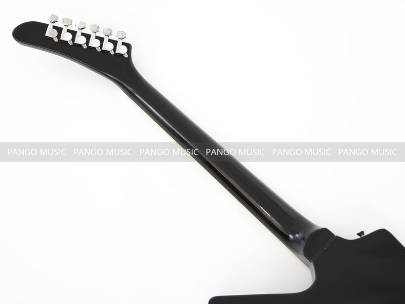 Explorer Style All Black Electric Guitar (ZQN0214)