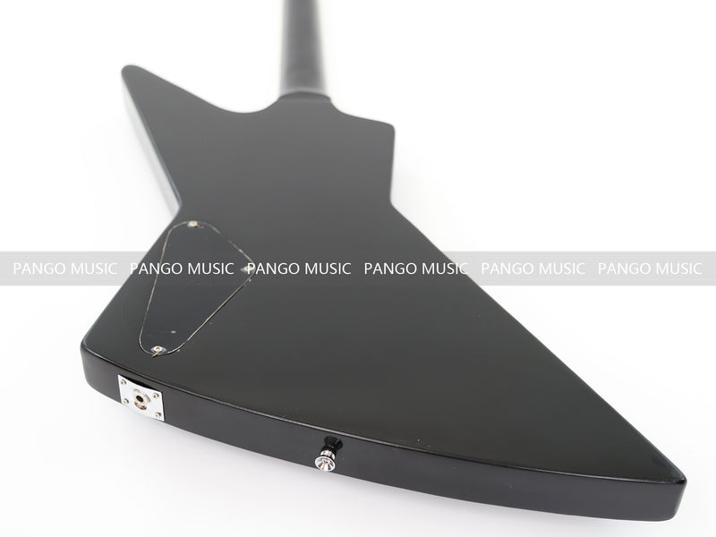 Explorer Style All Black Electric Guitar (ZQN0214)