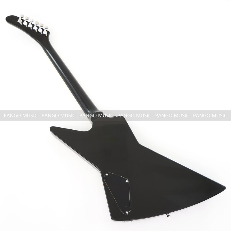 Explorer Style All Black Electric Guitar (ZQN0214)