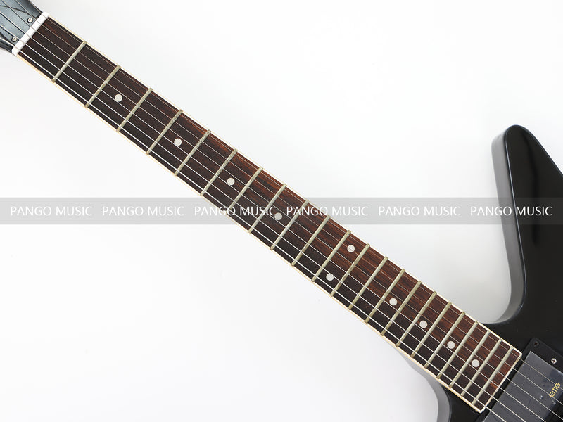 Explorer Style All Black Electric Guitar (ZQN0214)