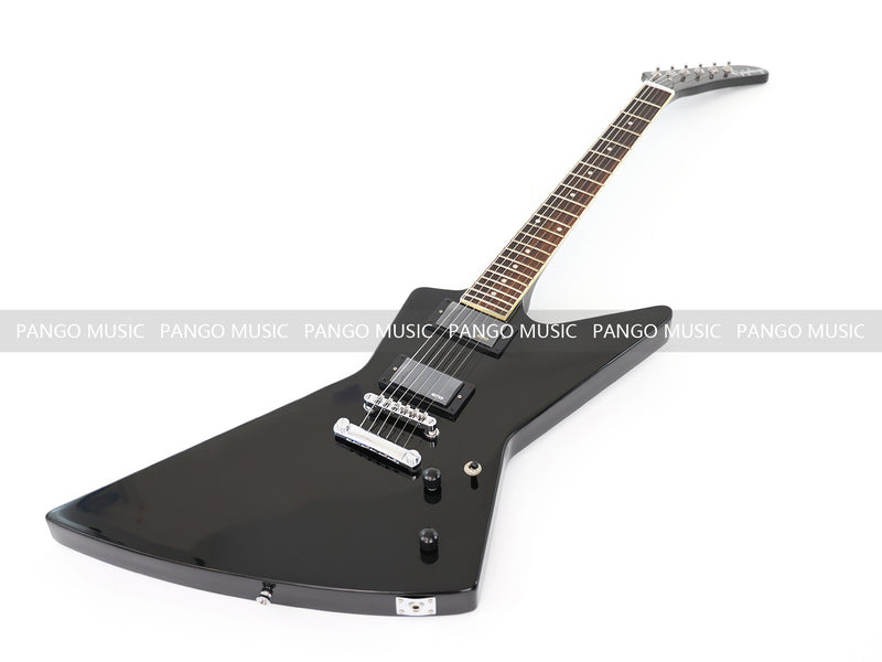 Explorer Style All Black Electric Guitar (ZQN0214)