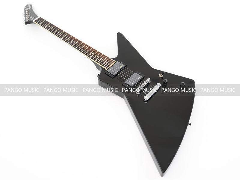 Explorer Style All Black Electric Guitar (ZQN0214)
