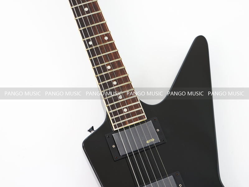 Explorer Style All Black Electric Guitar (ZQN0214)