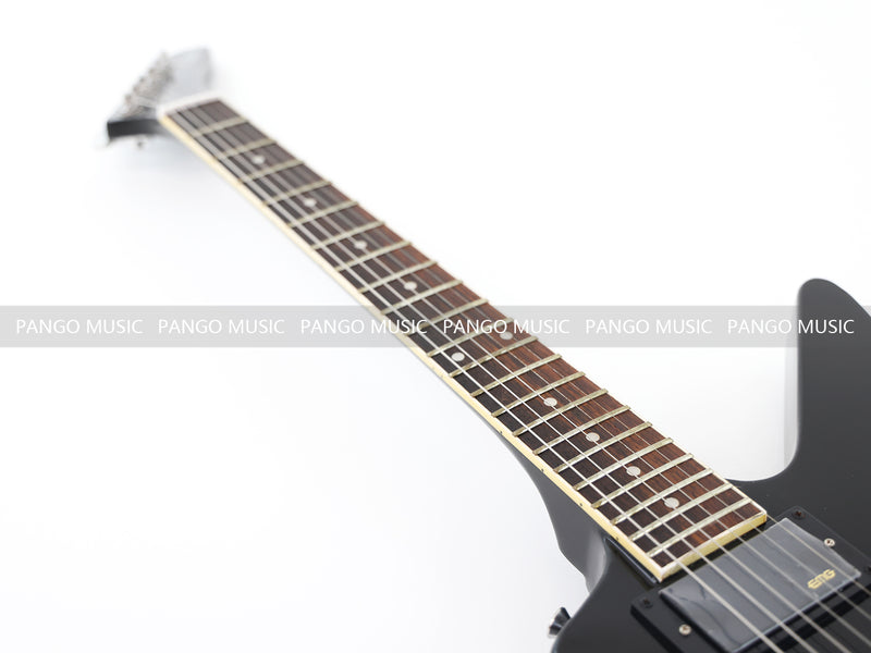 Explorer Style All Black Electric Guitar (ZQN0214)