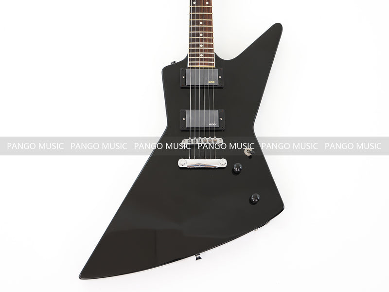 Explorer Style All Black Electric Guitar (ZQN0214)