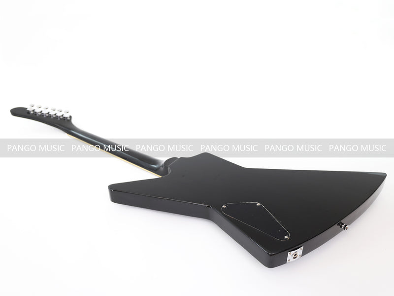Explorer Style All Black Electric Guitar (ZQN0214)