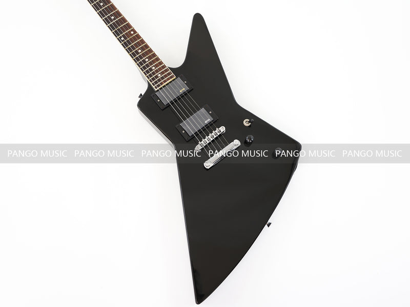 Explorer Style All Black Electric Guitar (ZQN0214)