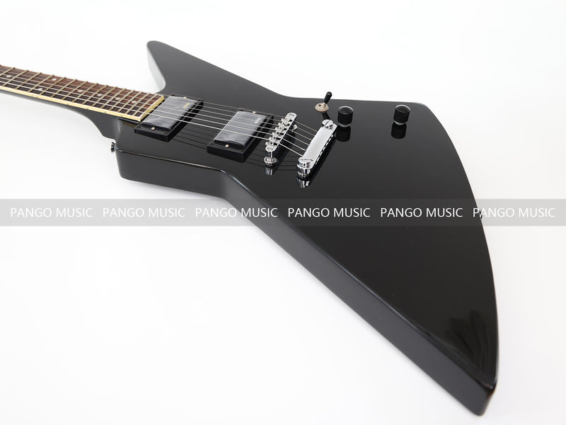 Explorer Style All Black Electric Guitar (ZQN0214)
