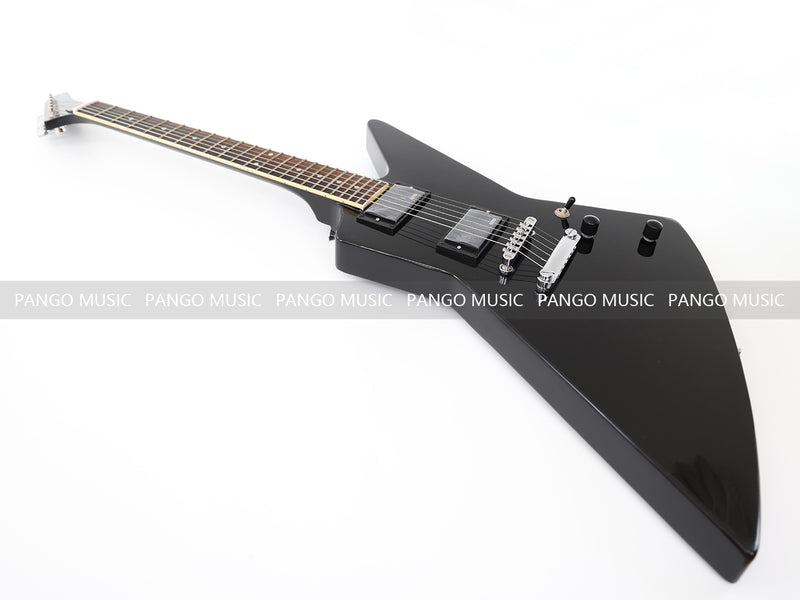 Explorer Style All Black Electric Guitar (ZQN0214)