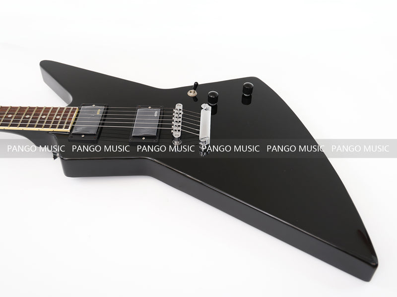 Explorer Style All Black Electric Guitar (ZQN0214)