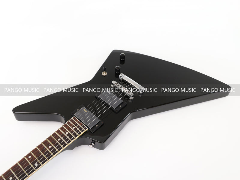 Explorer Style All Black Electric Guitar (ZQN0214)