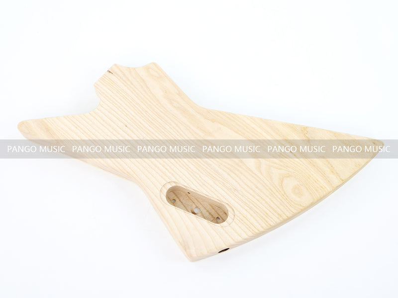 Explorer Style Ash Wood DIY Electric Guitar Kit with Flamed Maple Top (LRF-023, Limited Edition)