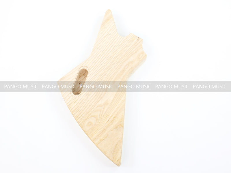 Explorer Style Ash Wood DIY Electric Guitar Kit with Flamed Maple Top (LRF-023, Limited Edition)