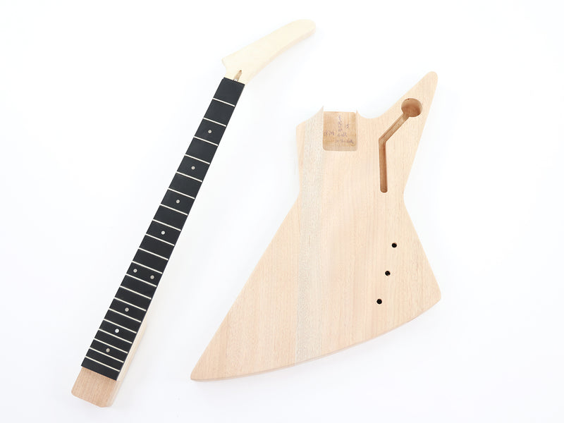 5-String Explorer Style DIY Electric Bass Guitar Kit (18706, No Hardware, Limited Edition)