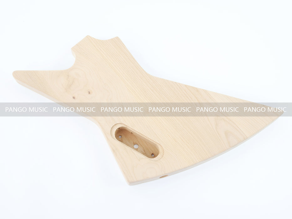 Explorer Style DIY Electric Guitar Kit with Spalted Maple Top (LRF-044, Limited Edition)