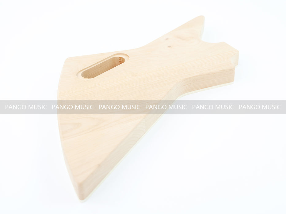 Explorer Style DIY Electric Guitar Kit with Spalted Maple Top (LRF-044, Limited Edition)