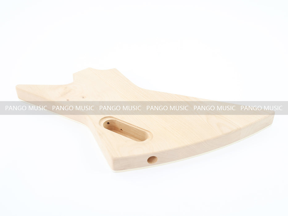 Explorer Style DIY Electric Guitar Kit with Spalted Maple Top (LRF-044, Limited Edition)
