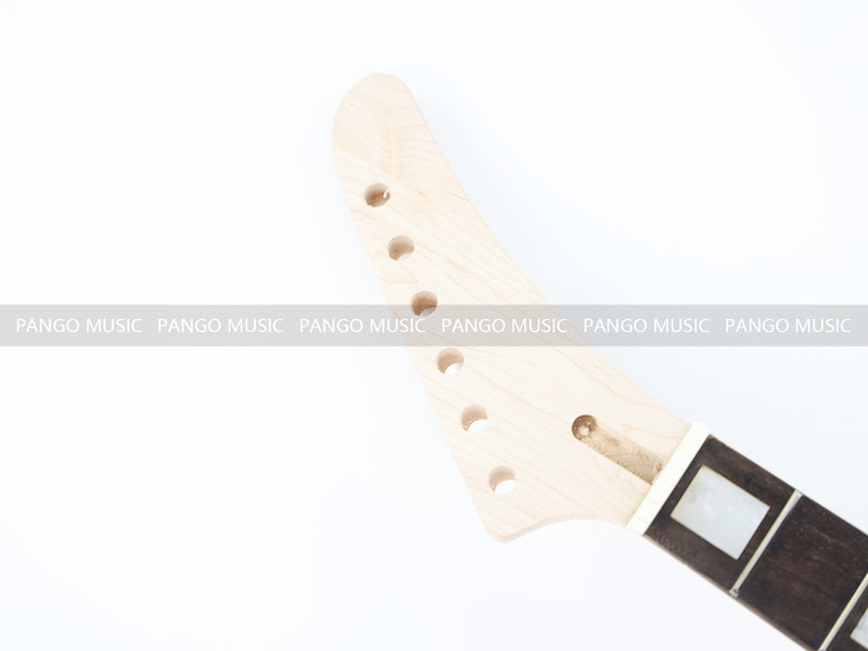 Explorer Style DIY Electric Guitar Kit with Spalted Maple Top (LRF-044, Limited Edition)