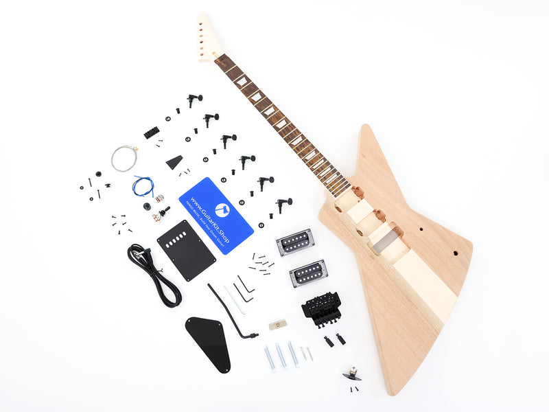 Explorer Style Neck-Through Design DIY Electric Guitar Kit (PEX-632X)