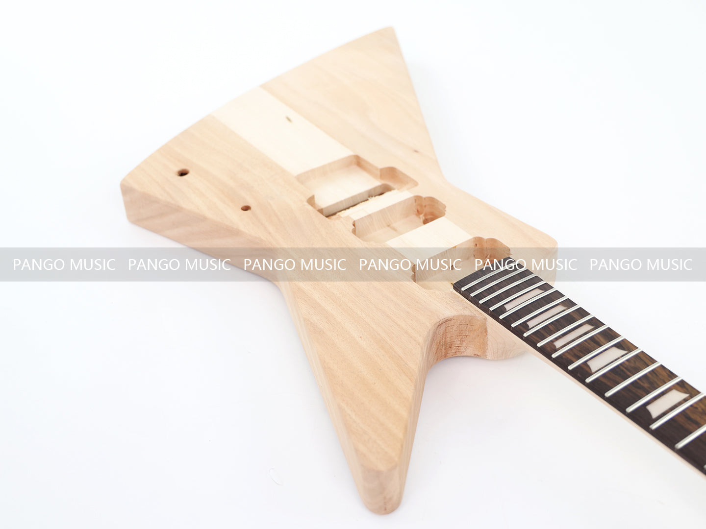 Explorer Style Neck-Through Reverse Headstock DIY Electric Guitar